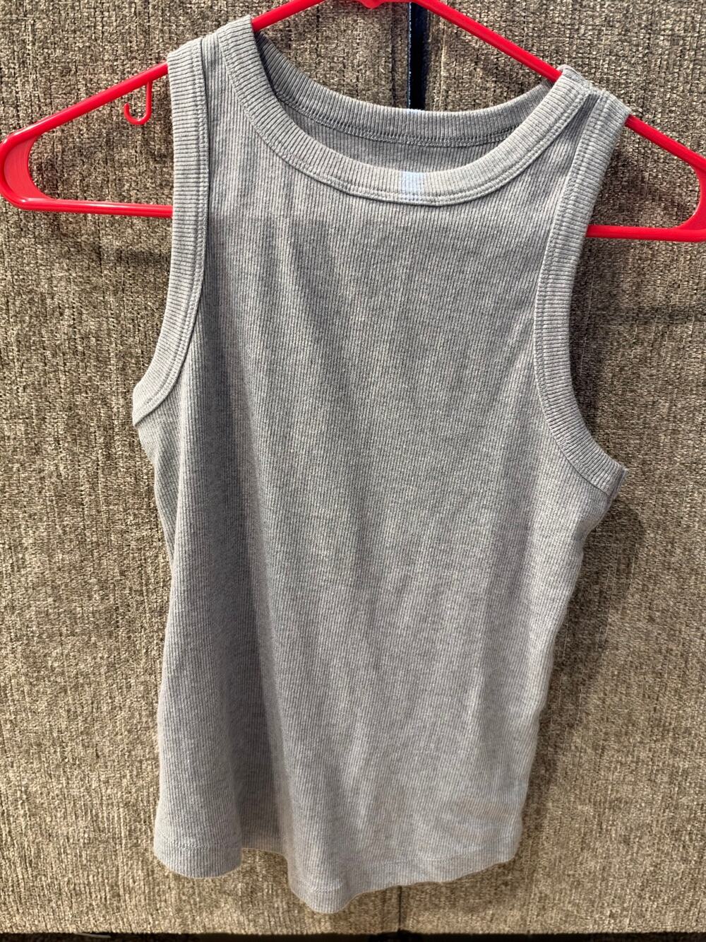 Women’s Gray SO Racerback Tank Top Size Small